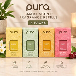 Pura Smart Scent Fragrance Refills 4 Pack Sunshine Blossom Cucumber Peach